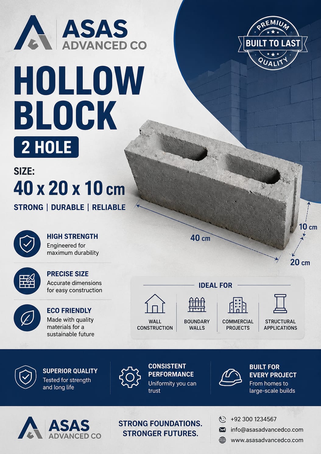 ASAS Advanced Co concrete block production factory in Saudi Arabia